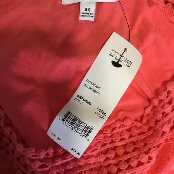 Notations coral polka dot blouse NWT - Picture 8 of 8